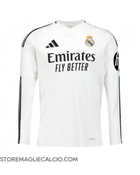 Real Madrid Maglia Gara Casa Repliche 2024-25 Maniche Lunghe